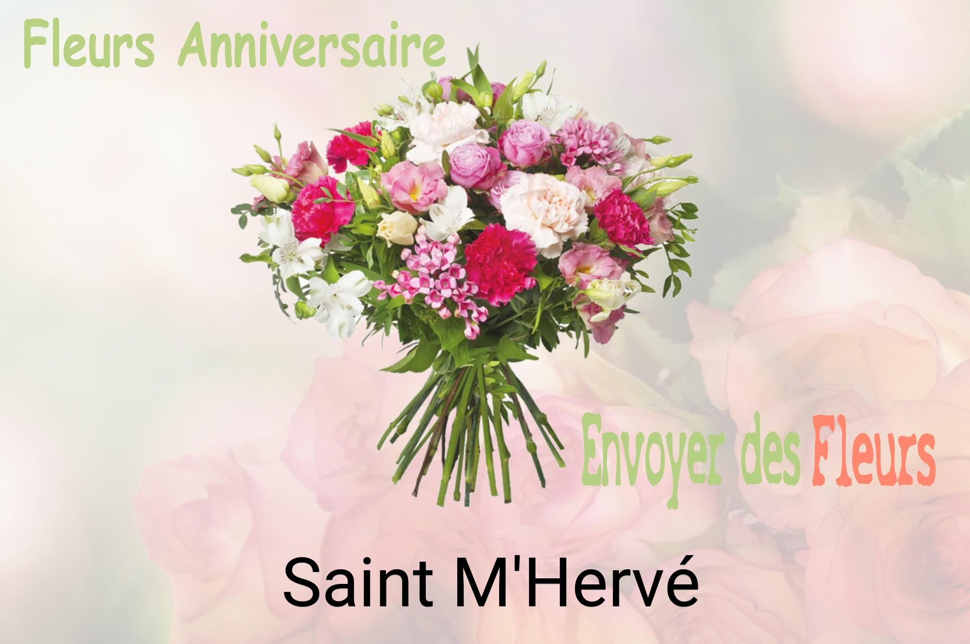 Bouquet de fleurs d’anniversaire livré à Saint-M'Hervé