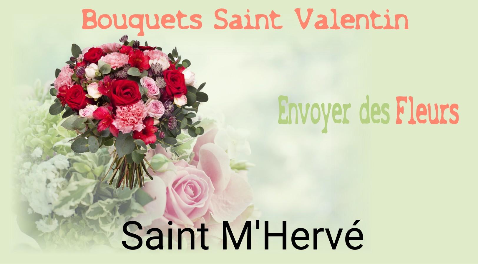 Roses de Saint-Valentin livrées à Saint-M'Hervé